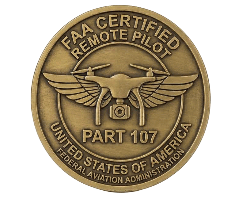 FAA Part 107 Licensed UAV Pilot Badge