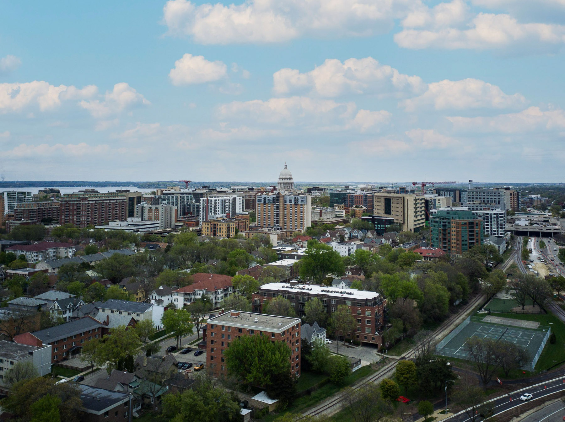 madison wisconsin aerial photo by droneworx photography