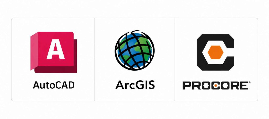 AutoCAD, ArcGIS, and Procore compatable with droneworx